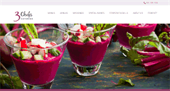 Desktop Screenshot of 3chefscatering.com