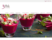 Tablet Screenshot of 3chefscatering.com